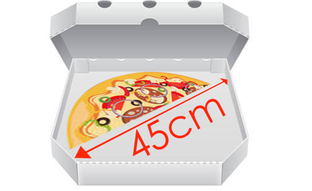 Obrázek pro kategorii Krabice na pizzu 45 cm